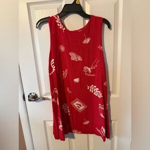 *LIKE NEW* Paper Heart by Anthropologie Red Sleeveless ‘Spicy’ Mini Shift Dress